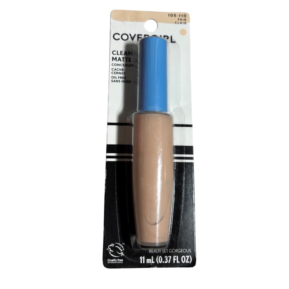 NEW Covergirl Clean Matte Concealer 105-110 Fair Clair Oil Free 0.37 fl oz New
